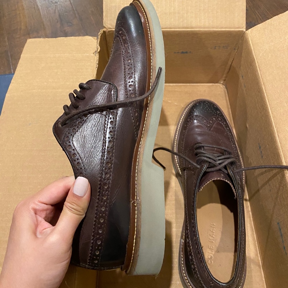 BRAND NEW dark brown Cole Haan oxfords 👞